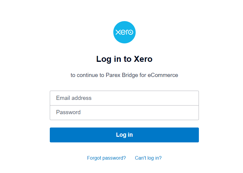 Parex Bridge - Connecting Xero Bridge to new Xero company - Xero Bridge app