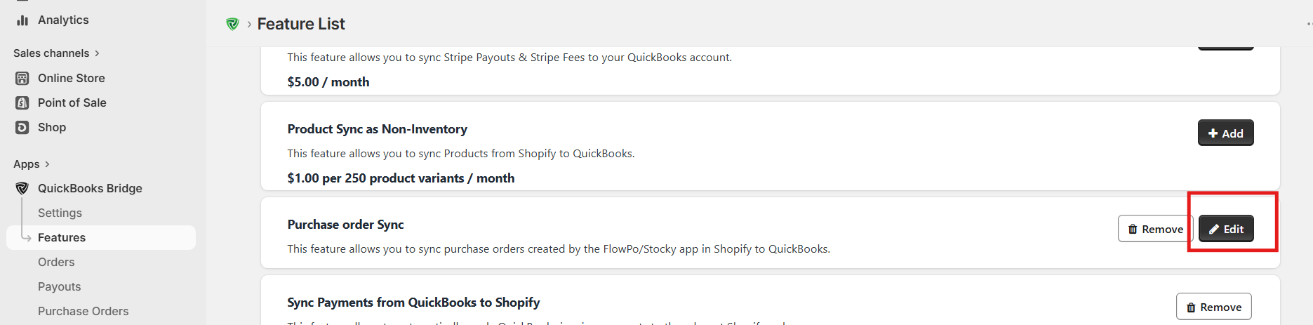 Parex Bridge - Syncing Purchase Orders from FlowPO to QuickBooks Online