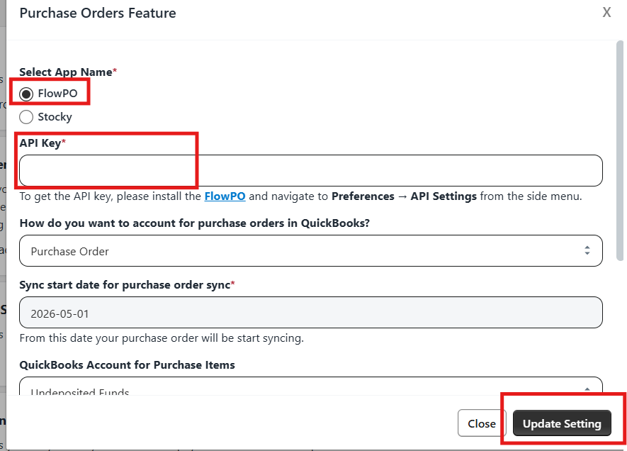 Parex Bridge - Syncing Purchase Orders from FlowPO to QuickBooks Desktop