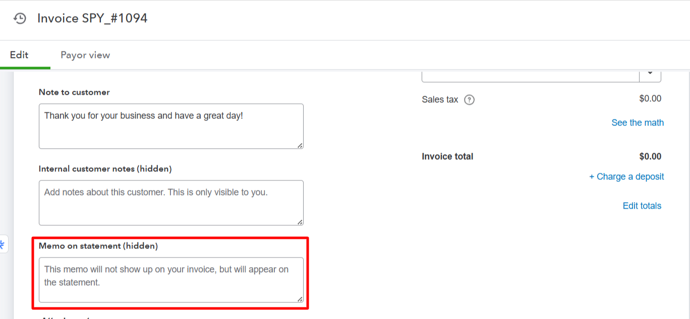 Parex Bridge - Order Notes Sync to QuickBooks